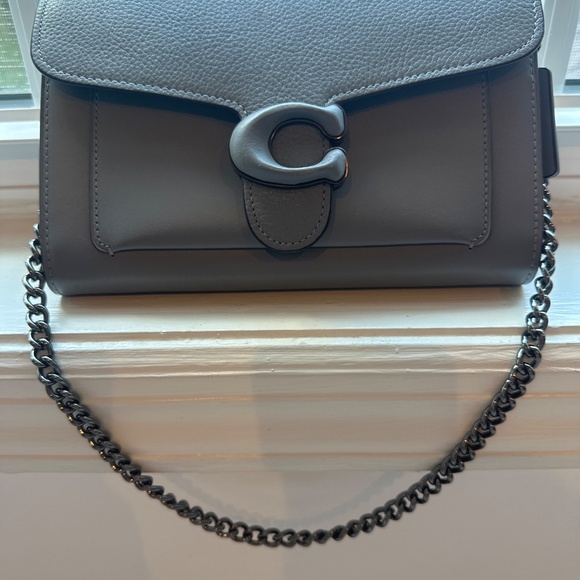 Coach Factory Chain Wallet Shoulder Bag – Dusty Blue Gray - Picture 2 of 5